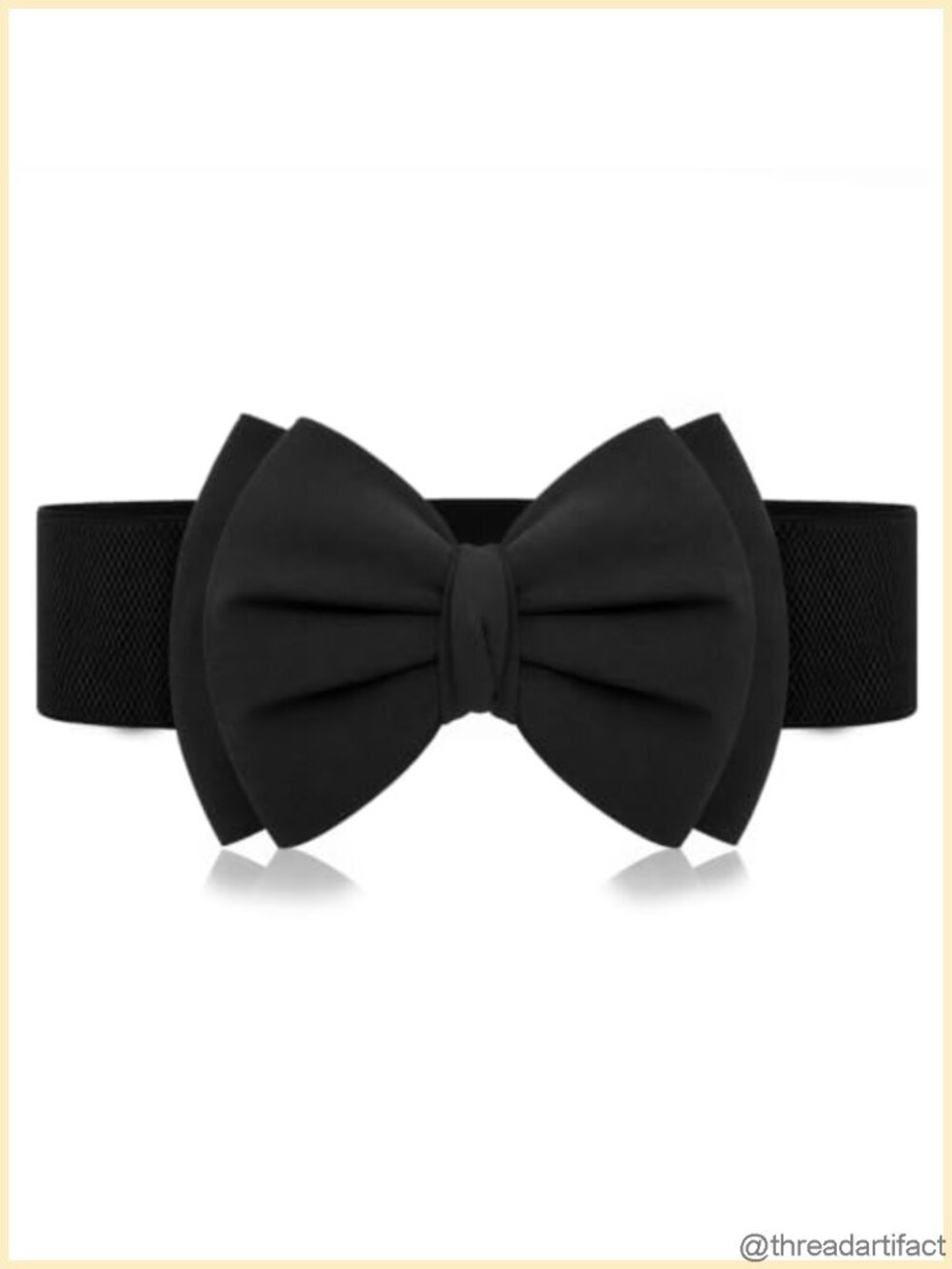 Wide Elastic Waist Bow Belt Stretchy Corset Sash for Dresses Polyester